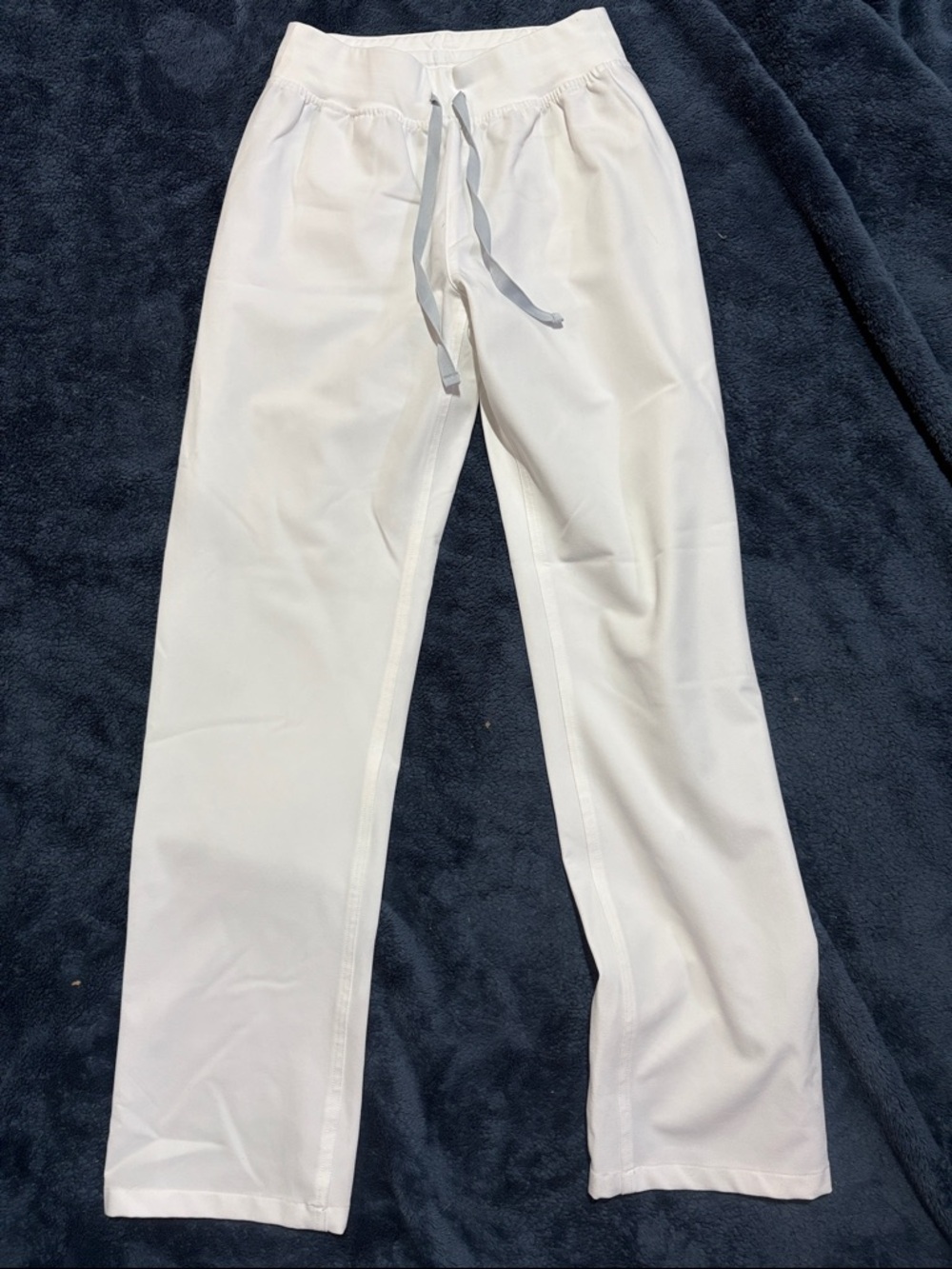 Figs White Women's High Waisted Livingston Scrub Pants